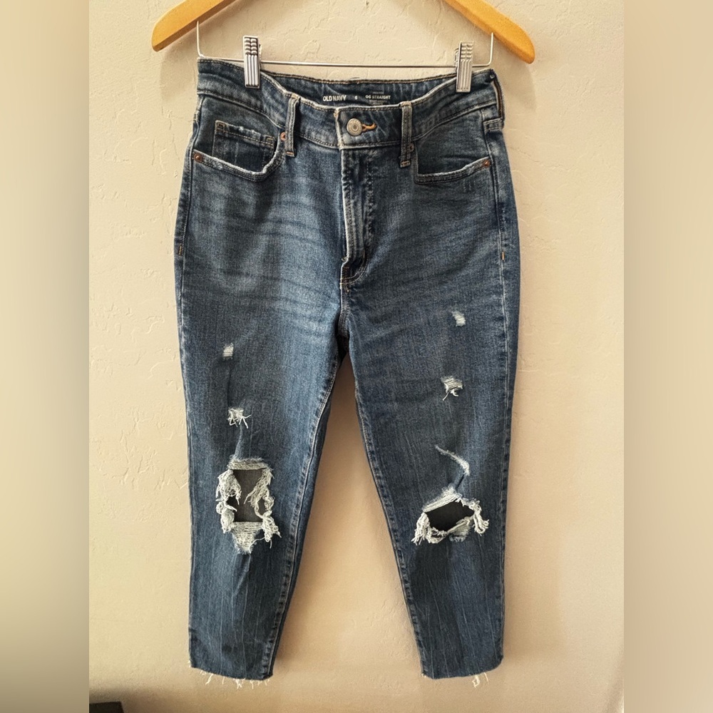 Old Navy Women's Ripped Denim Jeans